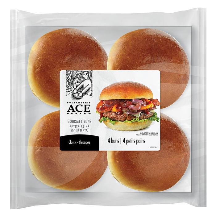ACE Bakery Classic Burger Buns (4.5-in 82-g), 48 Count