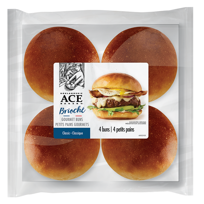 ACE Bakery Frz Brioche Gourmet Bun, 72 Count