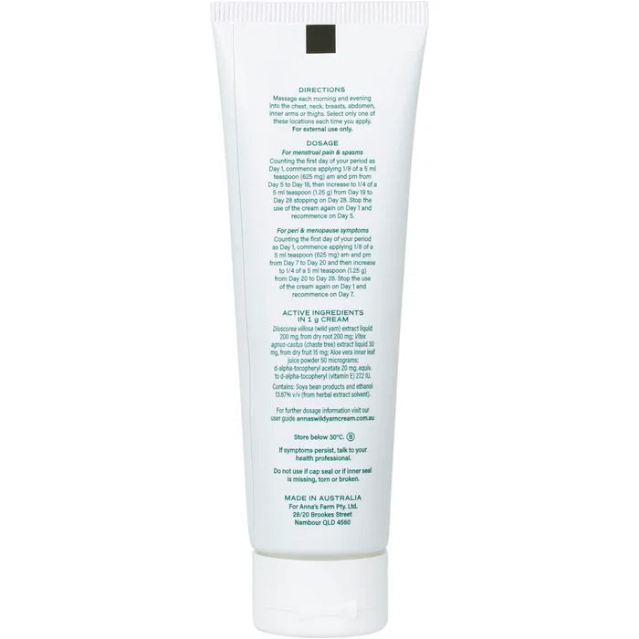 Anna's Wild Yam Hormone Balancing Cream (100g)