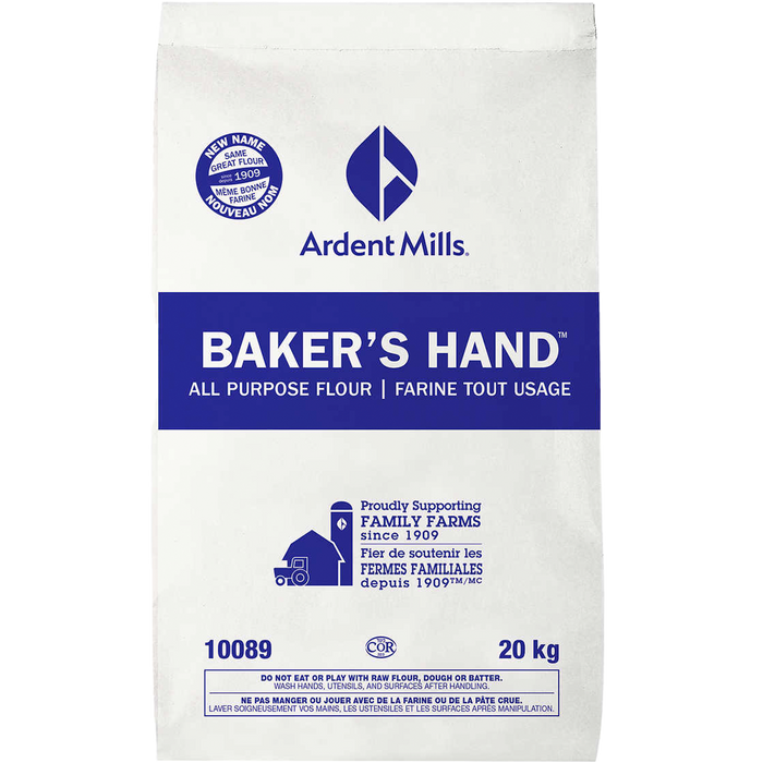 Ardent Mills Baker's Hand All-Purpose Flour Bleached, 44lb/20kg