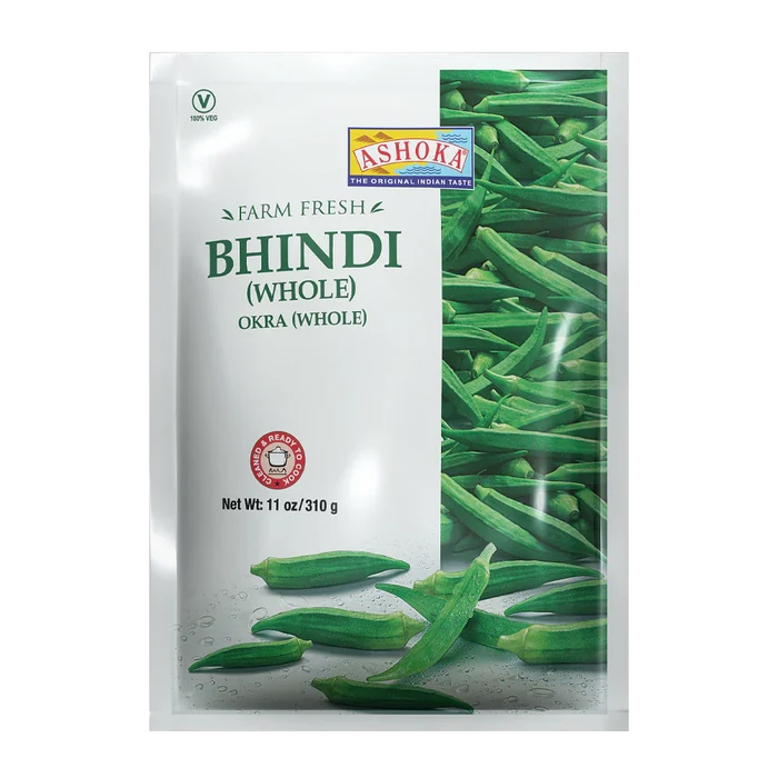 Ashoka Frz Okra Whole 310g, 24 Count