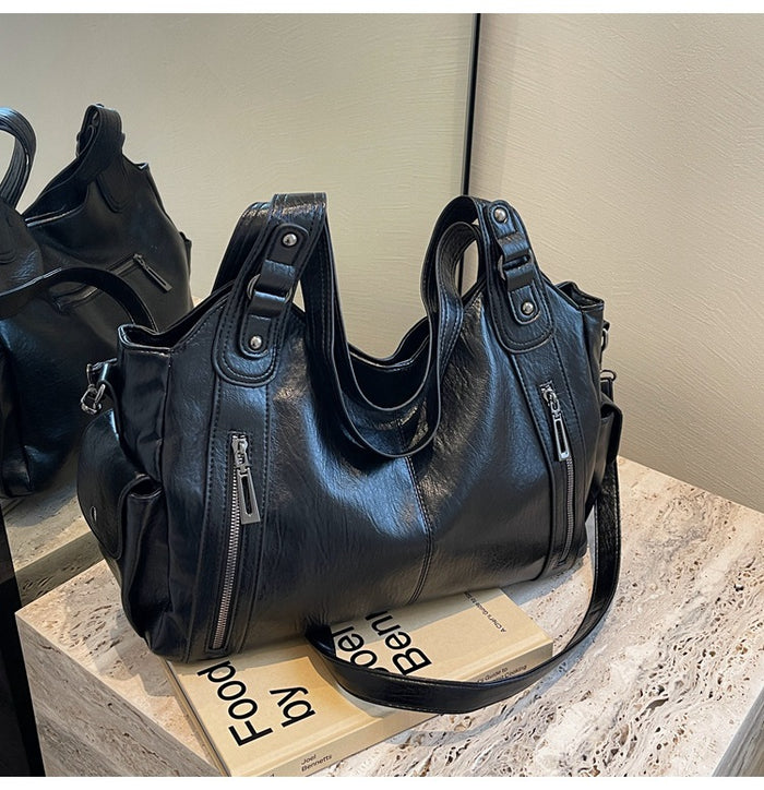Autumn Winter Zipper Women's Handbag