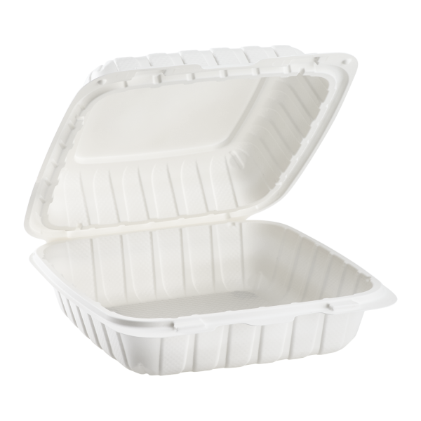 Aybak-81 Hinged PP 1-CompTake-Out (8 x 8 x 3in), 150 Count