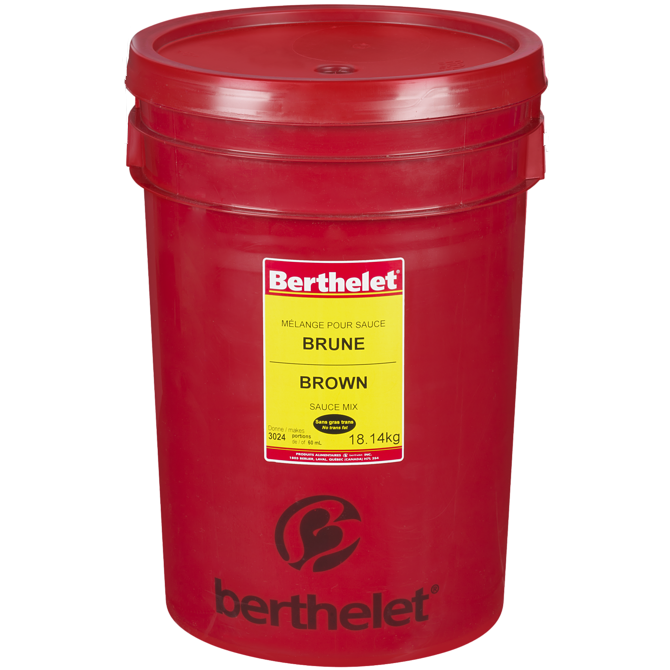 Berthelet Brown Sauce Mix Pail, 18.14kg