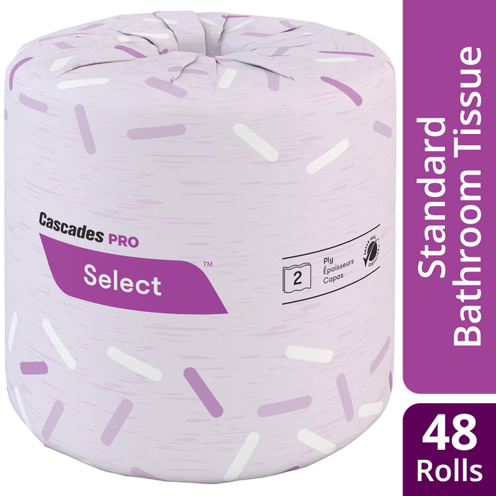 Cascades B031 Standard Bath Tissue (2-Ply, 4 x 3.25in, 420 Sheets), 48 Rolls