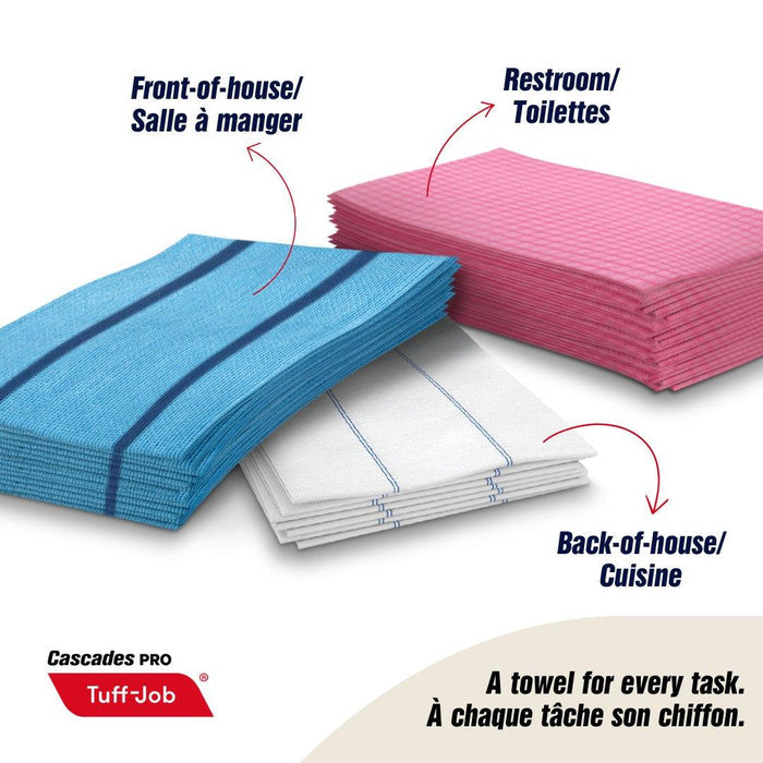 Cascades Food Service Towels (12 x 21in, Pink), 200 Count