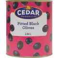 Cedar Black Olives (Whole, Pitted), 2.84L