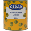 Cedar Green Olives (Whole, Pitted), 2.84L