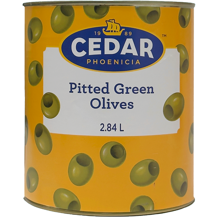 Cedar Green Olives (Whole, Pitted), 2.84L