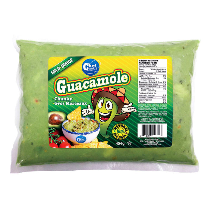 Chef Nutri Frozen Guacamole 454g - 12 Pack