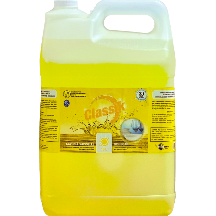 Classik Dish Soap, Lemon, 10L