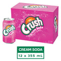 Crush Cream Soda Cans 355mL, 12 Count