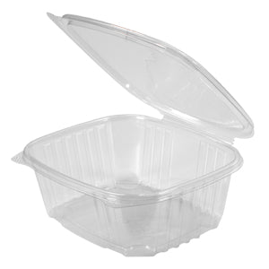 Deli Hinged Container (32oz, Clear), 200 Count