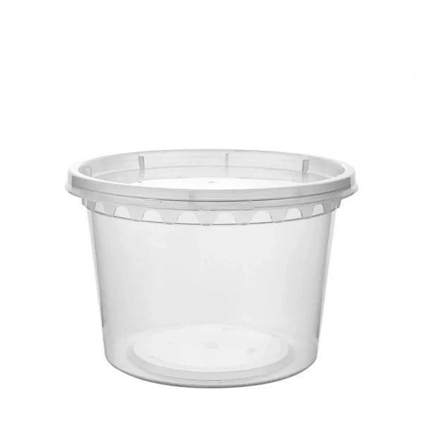 Deli PP Container & Lid (16oz, Heavy), 240 Count