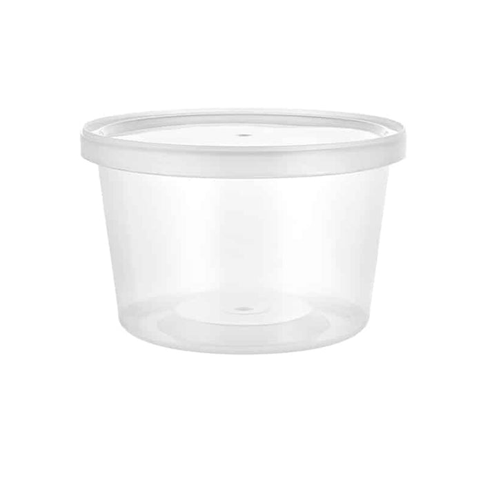 Deli PP Container & Lid (16oz, Heavy), 240 Count