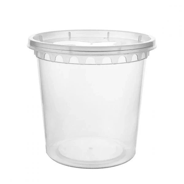 Deli PP Container & Lid (24oz, Heavy), 240 Count