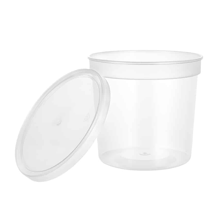 Deli PP Container & Lid (24oz, Heavy), 240 Count