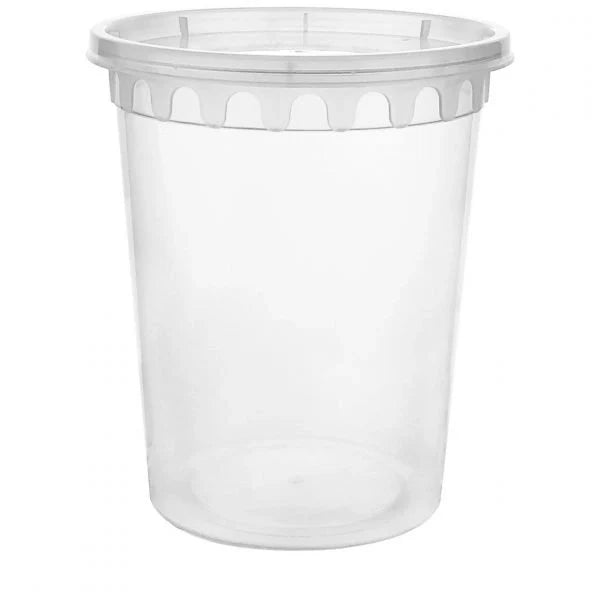 Deli PP Container & Lid (32oz, Heavy), 240 Count