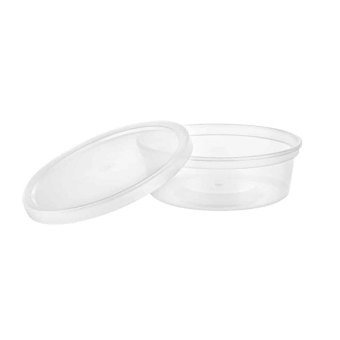 Deli PP Container & Lid (8oz, Heavy), 240 Count