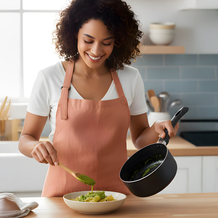 Delici 8-Piece Nonstick Cookware Set NCS8-G | PFOA-Free Aluminium Cookware