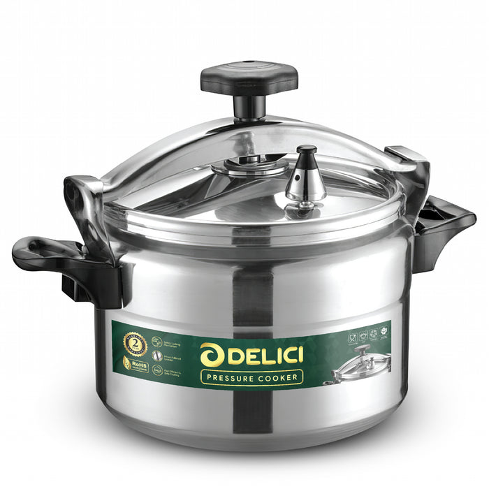 Delici Aluminium Pressure Cooker 5 Litre | Safety Lock | 2-Year Warranty | DPC5A