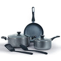 Delici Hammertone Non-Stick Cookware Set 7-Piece | 10X Tougher | PFOA-Free | ACS7HE