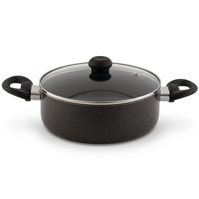 Delici Non-Stick Sauce Pan 26CM (ASP26GE) – Granite Gray | PFOA Free