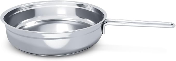 Delici Stainless Steel Fry Pan 24CM | 304 Grade SS | Oven Safe | DFP24W