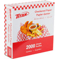 Delux/Titan Red Checkered Paper (12in x 12in), 2000 Count