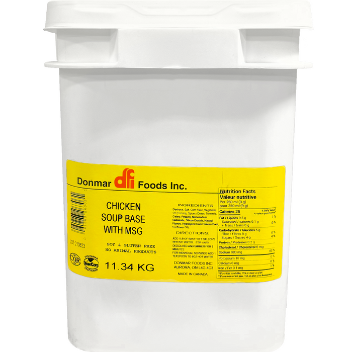 Donmar Chicken Soup Base MSG, 11.34kg