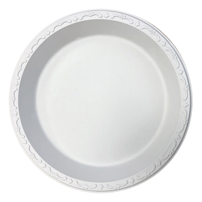Ecopax  Plastic Round Plate (10.25in, 1-Comp), 400 Count