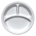 Ecopax  Plastic Round Plate (10.25in, 3-Comp), 400 Count