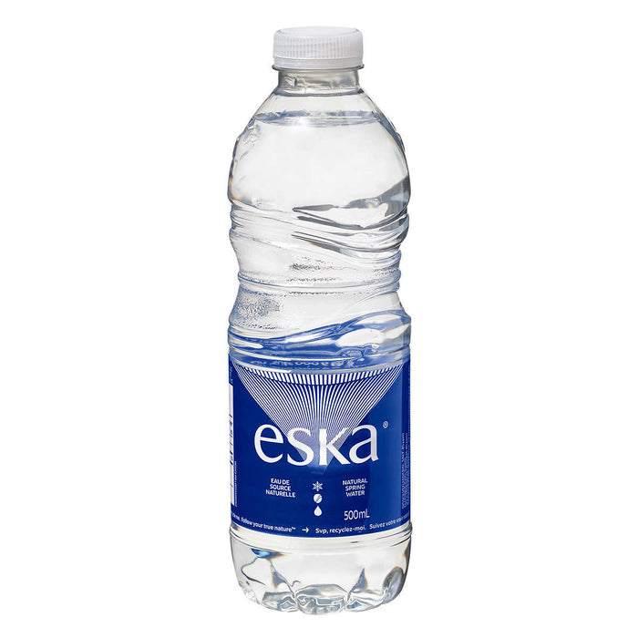ESKA Natural Spring Water, 500mL - 24 Count