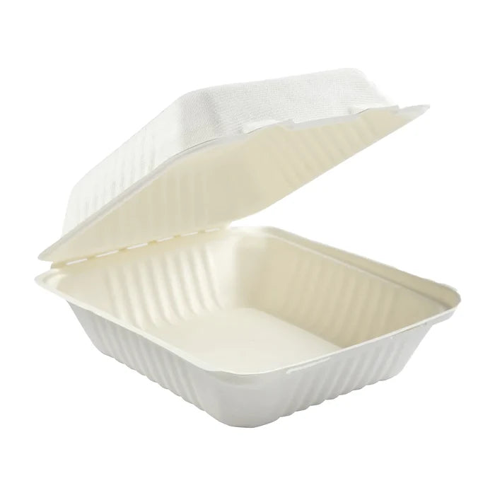 Fiber-81 Hinged Medium (8 x 8.7 x 3in, 1-Comp), 200 Count