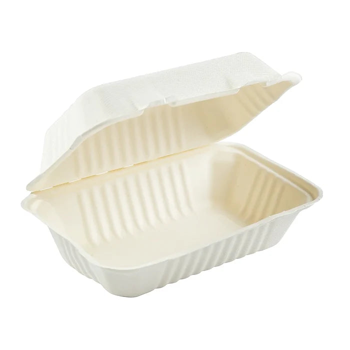Fiber-96 Hinged Rectangular (9 x 6 x 3.2in, Deep), 250 Count