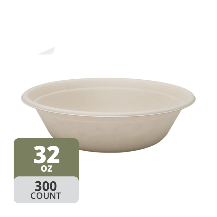 Fiber Round Bowl (950mL/32oz), 300 Count