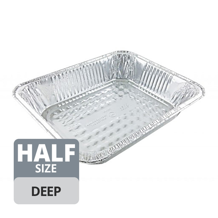 Foil Steam Pan (Heavy, Half Size, Deep), 100 Count