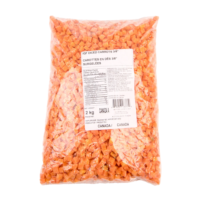 Frz Carrots Diced 2kg - 6 Pack