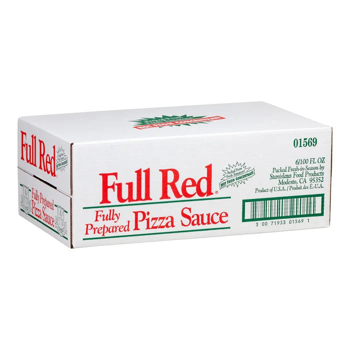 Full Red Fully Prepared Pizza Sauce 2.84L, 6 Count