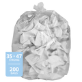 Garbage Bag Clear (Strong, 35in x 47in), 200 Count