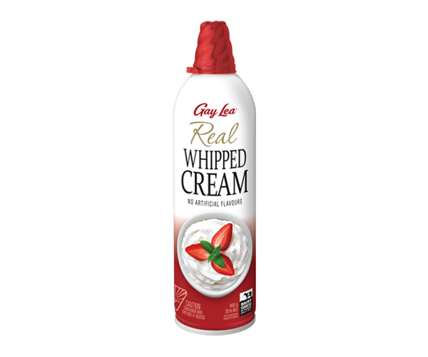 Gay Lea Aerosol Real Whipped Cream 400g - 12 Count