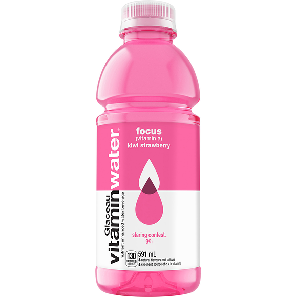Glaceau Vitamin Water Focus 591mL - 12 Pack