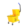 Globe Bucket & Wringer, (26Qt/25L, Yellow, Sidepress)