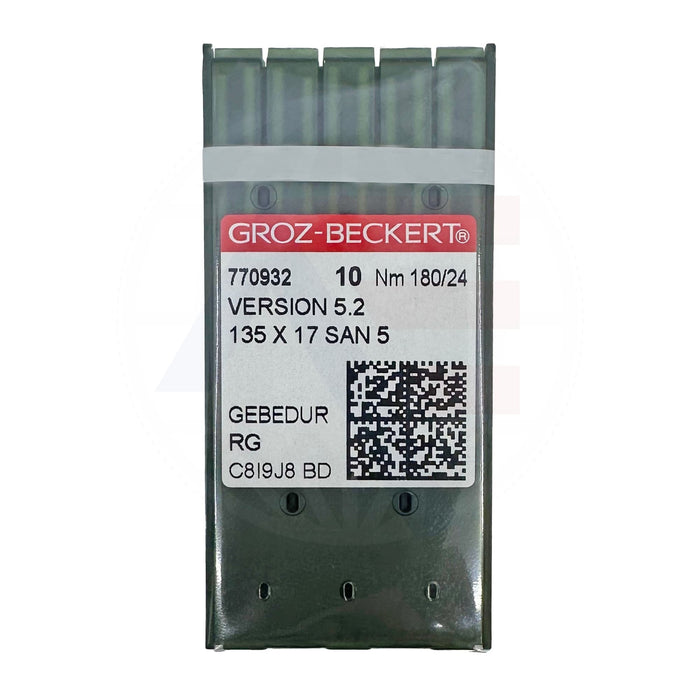 Groz Beckert 135x17 Version 5.2 GEBEDUR™ Needles [Packet of 10] 180