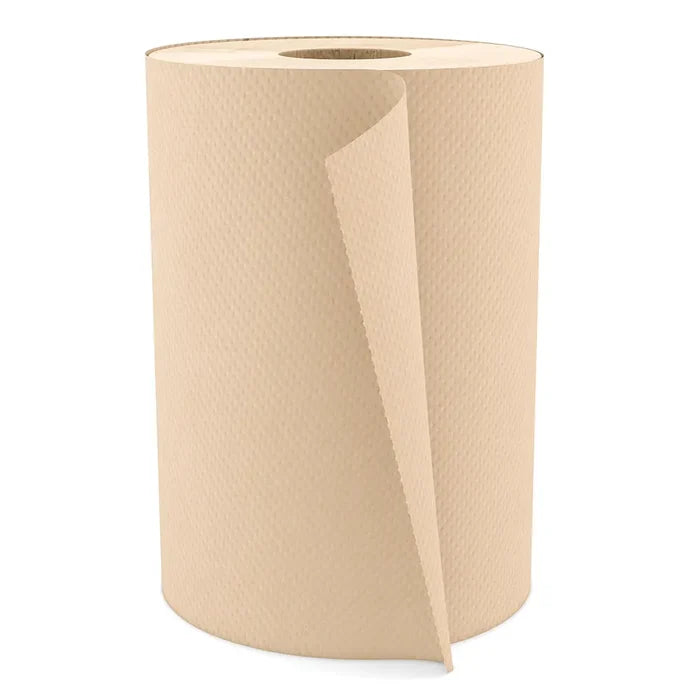 H035 Roll Paper Towel (1-Ply, Natural, 350ft), 12 Rolls