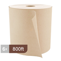 H085 Roll Paper Towel (1-Ply, Natural, 800ft), 6 Rolls