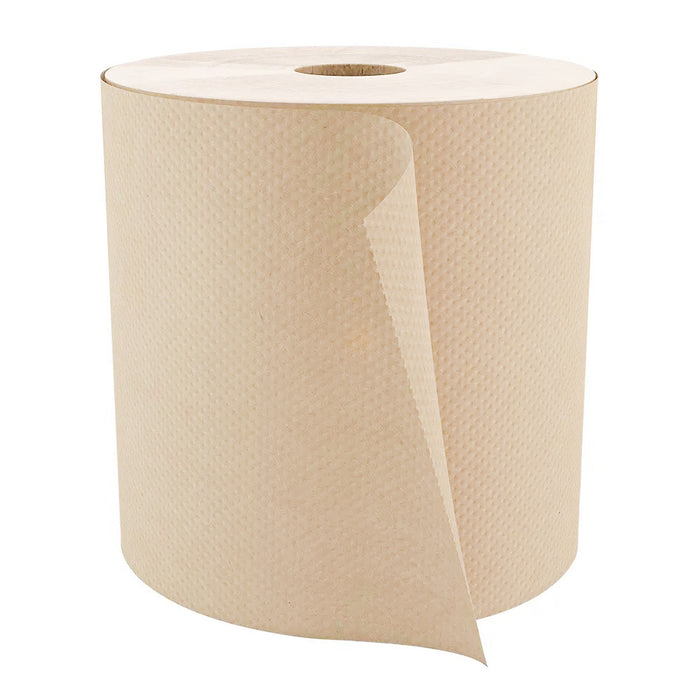 H085 Roll Paper Towel (1-Ply, Natural, 800ft), 6 Rolls