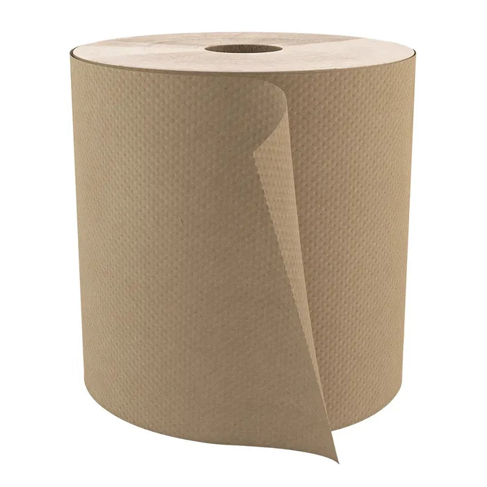 H085 Roll Paper Towel (1-Ply, Natural, 800ft), 6 Rolls