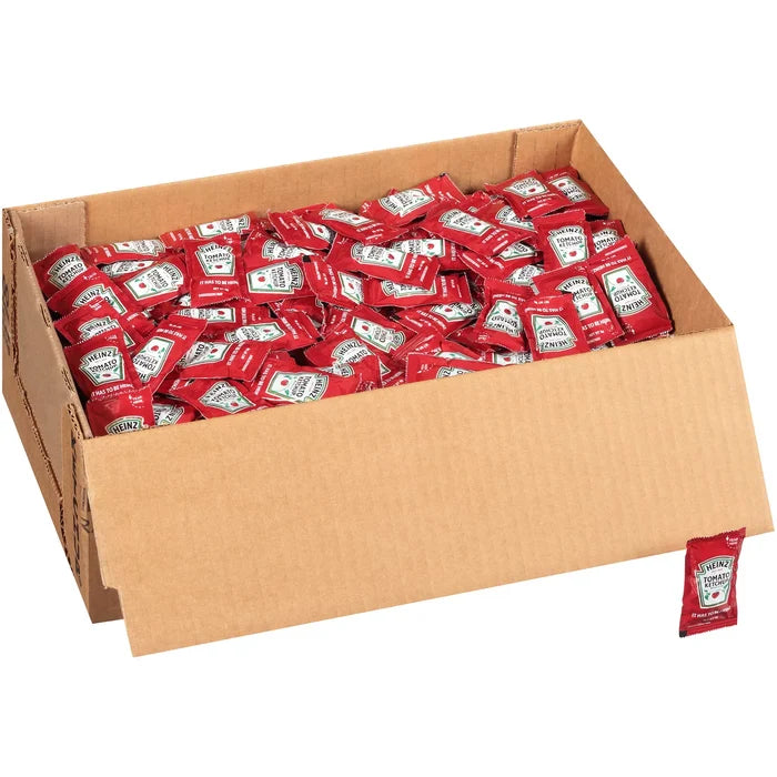 Heinz Tomato Ketchup Single-Serve Packets 500 Pack