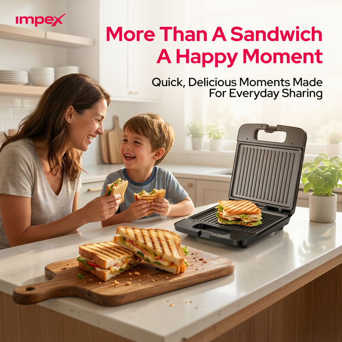 Impex 4-Slice Sandwich Maker SW 3606 | 1400W Non-Stick